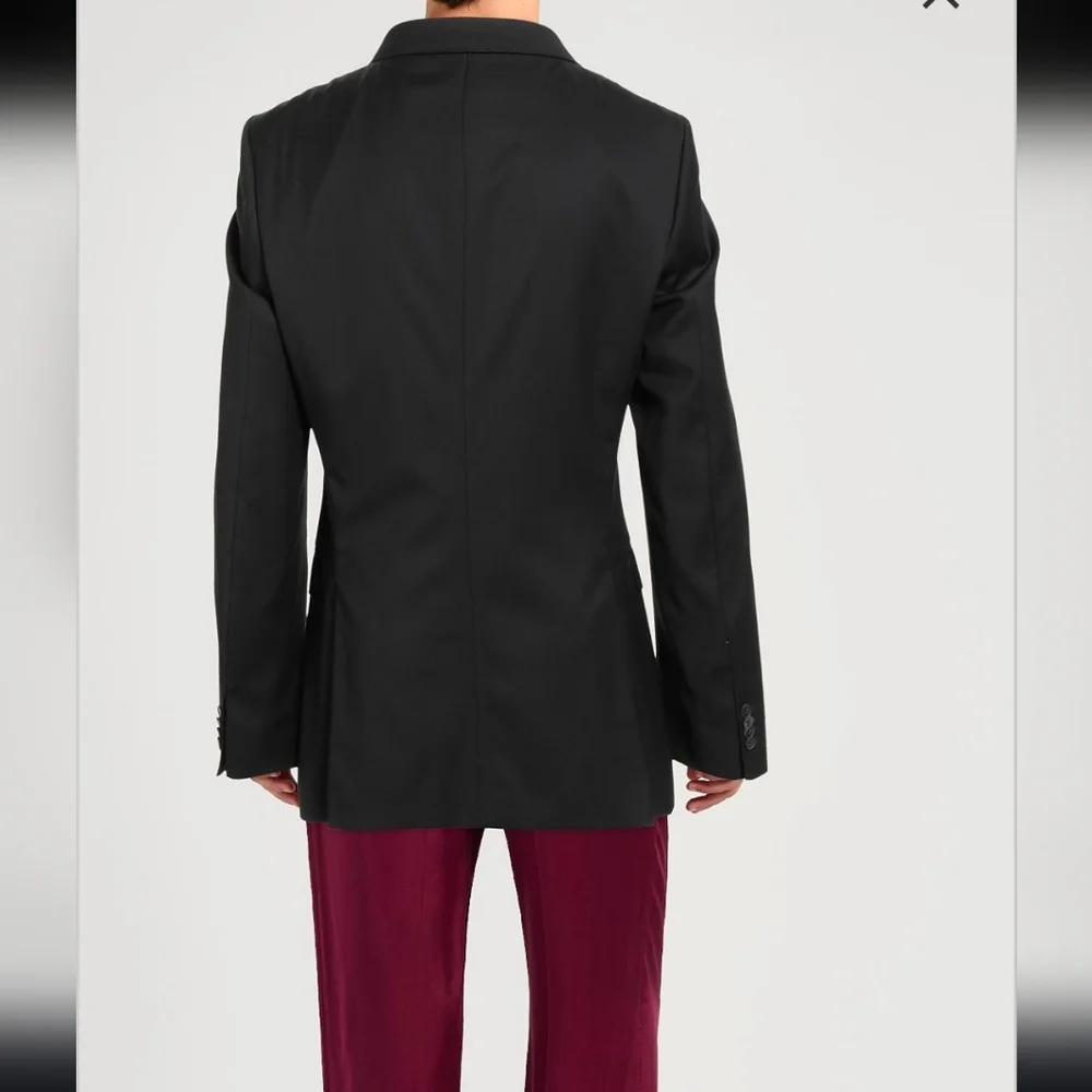 BOSS Hugo Boss Marzotto‎ Italian Fabric Wool Silk Slim Fit Blazer